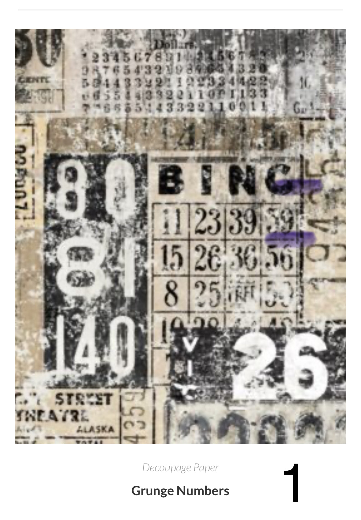 Rocycled Decoupage Paper Lot #1